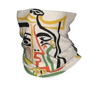 EIUIIOXU Bandana personnalisé Tête de Femme, cache-cou, écharpe tube de ski d'hiver, cache-cou, motif Pablo Picasso
