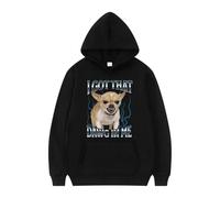 EIUIIOXU J'Ai ce Chien en Moi. Sweat-Shirt à Capuche Humoristique avec Un mème de Chien, pour Homme et Femme. Haute qualité, Tendance et décontractée, Coupe Oversize, Manches Longues.