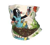 EIUIIOXU Krtek Krtecek Tchèque Bandana Cache-cou La Petite Taupe pour le ski et la course à pied, écharpe enveloppante pour femmes et hommes, bandeau chauffe-cou motif dessin animé