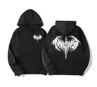 EIUIIOXU Rapper Graphic Hoodies Fall/Winter 2025 Men's Women's Retro Hip Hop Hoodies Fashionable Extra Large Cotton Street Wear