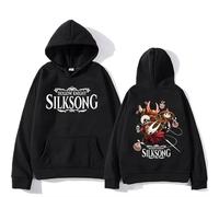 EIUIIOXU Sweat à Capuche Hollow Knight Silksong Hot Game à Manches Longues, Pull décontracté Tendance pour Femmes et Hommes, Style Streetwear