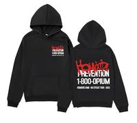 EIUIIOXU Sweat à Capuche imprimé Homixide Gang 1-800-OPIUM Destroy Lonely No Stylist Tour 2023, Pull-Over Unisexe Style Hip-hop rétro
