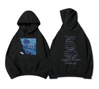 EIUIIOXU Sweat à Capuche imprimé Zayn Malik Under The Stairs, Collection Automne/Hiver 2025, Unisexe, Style Hip-hop Streetwear.