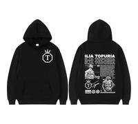 EIUIIOXU Sweat-Shirts à Capuche El Matador Ilia Topuria en édition limitée pour Hommes et Femmes, Style décontracté et de Haute qualité, Tendance Hip-hop rétro.