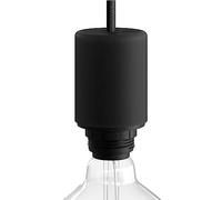 EIVA ELEGANT, kit douille d'extèrieur pour abat-jour E27 en silicone - la première douille au monde IP65 qui peut-etre câblée - Noir