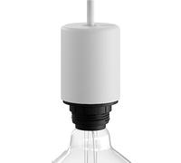 EIVA Elegant, kit Douille d'extèrieur pour Abat-Jour E27 en Silicone - la première Douille au Monde IP65 Qui Peut-Etre câblée - Blanc