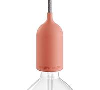 EIVA Pastel, kit Douille d'extèrieur E27 IP65 en Silicone - la première Douille au Monde IP65 Qui Peut-Etre câblée - Saumon