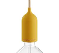 EIVA Pastel, kit Douille d'extèrieur E27 IP65 en Silicone - la première Douille au Monde IP65 Qui Peut-Etre câblée - Moutarde