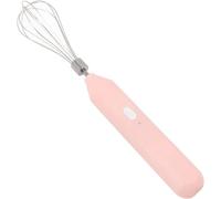 Eivdru Batteur électrique, sans fil, mélangeur à oeufs électrique, cafetière, fouet électrique, fouet électrique, rechargeable par USB(rose)
