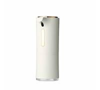 Eivdru Distributeur automatique de savon moussant sans contact antirouille rechargeable pour salle de bain, cuisine, hôtel (blanc)