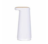 Eivdru Distributeur de savon automatique sans contact vertical infrarouge à induction pour salle de bain, douche (blanc)