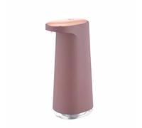 Eivdru Distributeur de savon automatique sans contact vertical infrarouge à induction pour salle de bain et douche (rose)