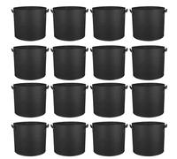 Eivdru Lot de 10 sacs de plantes de 11 l en tissu non tissé avec poignées pour tomates, pommes de terre, légumes, fleurs, balcon, jardin, serre
