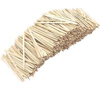 Eivdru Lot de 1000 Cure-Dents Plats en Bois Naturel pour fête, apéritif, Olive, Barbecue, Dessert, Fruits, saucisses, Cure-Dents en Bois de 8,5 cm de Long
