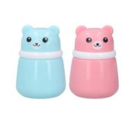 Eivdru Lot de 2 boîtes à poudre pour bébé avec houppette à poudre douce pour le corps, étui à poudre de voyage pour la maison, le voyage pour poudre de talc et poudre libre