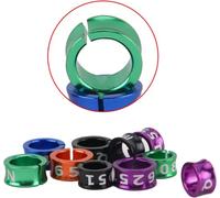 Eivdru Lot de 50 Anneaux de Pied Ouverts en Alliage d'aluminium pour perroquets - Colorés - Anneau de Pied pour Oiseau - Identification des Bandes de Jambe - Anneau de Pied d'oiseau(3,7 mm)