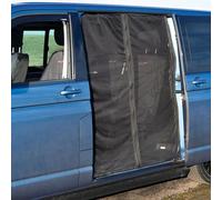 Eivdru Moustiquaire magnétique noire pour van T5, T6, T4, caravane, camping-car, caravane, camping-car, porte latérale