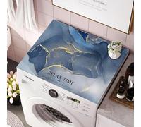 Eivdru Tapis de machine à laver, housse antidérapante, tapis de machine à laver, tapis de machine à laver pour réfrigérateur, protection supérieure contre la poussière et la machine à laver