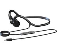 EIVOR Casque filaire à conduction osseuse de type C, écouteurs de sport à oreilles ouvertes, IPX4 résistants à la transpiration avec micro pour le cyclisme et les entraînements