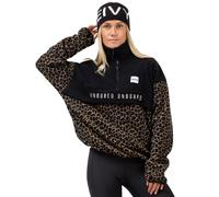 Eivy Ball Fleece Damen-Pullover Halfzip-Fleecepullover Sweatshirt Noir/Leo