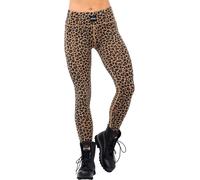 Eivy - Collant technique en laine de mérinos - Pocket Merino Wool Tights Black Leopard pour Femme en Laine - Taille M - Noir Noir M