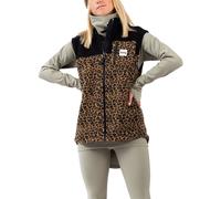 Eivy - Polaire sans manches - Lumberjackie Sherpa Vest Leopard pour Femme - Taille XS - Noir Noir XS