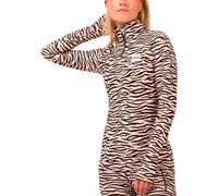 Eivy - Sous-vêtement technique demi-zippé - Icecold Zip Top Zebra pour Femme - Taille L - Beige Beige L