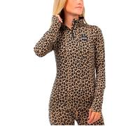 Eivy - Sous-vêtement technique en laine de mérinos - Journey Merino Wool Top Leopard pour Femme en Laine - Taille XS - Marron Marron XS