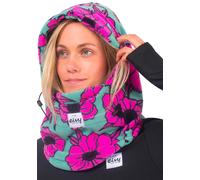 Eivy - Tour de cou capuche en polaire - Mandy Fleece Balaclava Turquoise Flower - Bleu Bleu