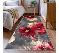 EIWAXU Tapis de Sol rétro à Motif Floral, antidérapant, Pliable et Lavable, Doux et Fleuri, idéal pour Les couloirs, la Cuisine, la buanderie, la Chambre et la Salle de Bain 180x270cm