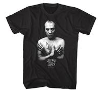 EIWOLJ Silence of The Lambs Buffalo Bill Men's T Shirt Jame Gumb Ted Levine Horror Top 1 BlackXXX-Large