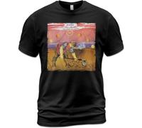 EIWOLJ Unisex Cotton T-Shirt Ange Au-delà du délire Music 1974 BlackX-Large