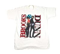 EIWOLJ Vintage 1993 Brooks and Dunn Stampede Tour Country Music T-ShirtWhiteM
