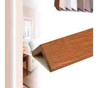 EIYAVVIDV Baguette D’Angle En Bois Cornière Moulure Murale Autocollante 80/100/120cm Protection D'angle Pour Bordure De Mur Porte(Kumquat,100cm/40'')
