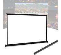 EIYAVVIDV Écran De Projection Portable Pour Table/Bureau, Écran De Projecteur 30/40/50 Pouces, Écran De Film Manuel Rétractable Pour Home Cinéma, Camping(50inch-4:3)