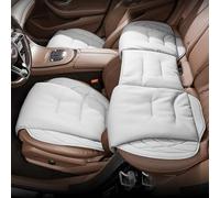 EIYCY Coussin de Siège de Voiture pour Mercedes E250 Mousse à mémoire de Forme Coussin Voiture en Cuir Nappa Soulagement de la Douleur à la Hanche pour Voiture Bureau ou de Maison,Blanc 3pcs