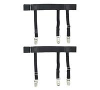 EIYVPRA 1 Paire Shirt Stays Support de Chemise avec Porte Jarretelle Chemise pour Homme Pince Rentrée dans le Pantalon, Jarretiere Attache Chemise Réglable pour la Police/L'armée/Affaires