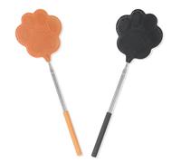 EIYVPRA 2 Pièces Tapetteà Mouche Telescopique, Manche télescopique Lutte Antiparasitaire Manuelle, Portable Tapettes Anti Moustique pour protéger Votre Cuisine, pour l'intérieur et l'extérieur