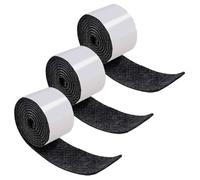 EIYVPRA Feutrine Autocollante, Noir, 100 * 2cm Patins en Feutre Auto-adhésifs 3 Rouleaux, Découpe Libre de Toute Taille ou Forme Feutre Patin Antiderapant pour Protection Pied de Table Chaise Canape