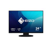 EIZO FlexScan EV2495-BK Moniteur LED 24.1" WUXGA 1920x1200, IPS, 5ms, 350cd/m², Hub USB 3.2 Gen 1, HDMI, DisplayPort, Noir, VESA