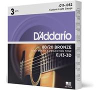 EJ13-3D Bronze 80/20 Custom Light 11-52 (3 Jeux)