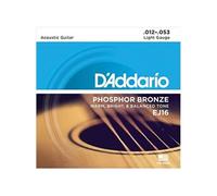 D'Addario Jeu de cordes guitare acoustique EJ16-B25 Light 25 phosphore-bronze 25 jeux
