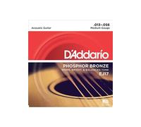 D'Addario – Jeu de cordes guitare acoustique EJ17 Phosphor Bronze Medium 13-56