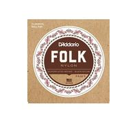 D'Addario Cordes guitare classique/folk EJ32 – Jeu à boule – Filet argenté, aigus nylon noir 28-45