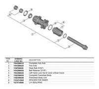 Eje Buje Completo Tras.142mm - WH-RX570-TL-R12