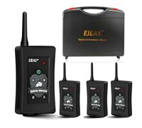 EJEAS FBIM Lot de 4 écouteurs Bluetooth Professionnels pour Arbitre, système de Communication 4 Voies avec portée jusqu'à 1500 m Interphone sans Fil avec réduction du Bruit