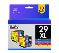 ejet 29XL Compatible pour Epson 29 29XL Cartouche d'encre pour Epson Expression Home XP-235 XP-255 XP-245 XP-345 XP-352 XP-445 XP-452 XP-432 XP-335 XP-342 XP-442 (Noir Cyan Magenta Jaune, 10-Pack)