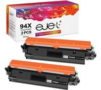 ejet CF294X Cartouche de Toner Compatible pour HP 94X CF294X pour Laserjet Pro MFP M148dw M148fdw M148 Laserjet Pro M118dw M118 (Noir, 2 Pack)
