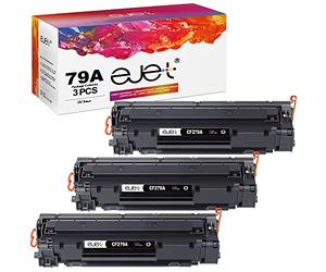 ejet Compatible Cartouche de Toner Remplacement pour CF279A 79A pour LaserJet Pro M12 M12a M12w pour LaserJet Pro MFP M26 M26a M26nw (Noir, 3-Pack)