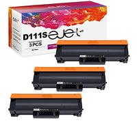 ejet Compatible Cartouches de Toner Remplacement pour Samsung MLT-D111S D111S MLT-D111L D111L pour Xpress M2070 M2070W M2026W M2026 M2070FW M2020 M2020W M2022 M2022W (Noir, 3-Pack)